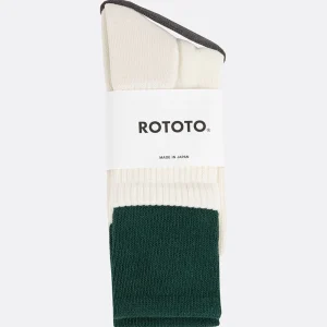 ORGANIC COTTON DOUBLE GREEN/OFF WHTE