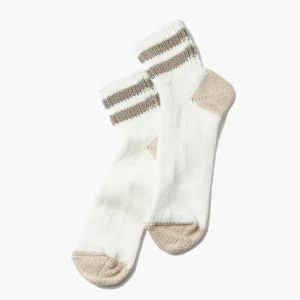 OS RIBBED ANKLE SOCKS WHITE/GRAYGE