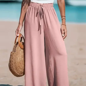 Pantalon Large Fluide – Élégance féminin