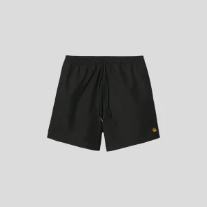 Carhartt || Chase Swim Trunks - Black / Gold - M"