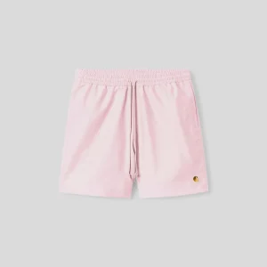 Carhartt || Chase Swim Trunks -Air Pink / Gold - M"