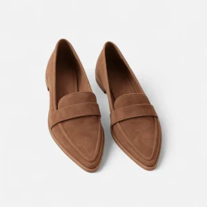 Mocassins classiques à bout pointu pour femme