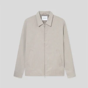 Les Deux || Como Slub Coach Bomber Jacket - Light Sand
