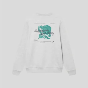 Les Deux || Mediterranean  Sweatshirt - Snow Melange