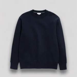 Norse Projects || Organic Brushed cotton Sweat - Dark Navy