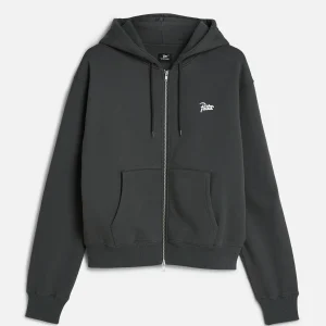 PATTA CLASSIC ZIP UP HOODED SWEATER FORGE GREY