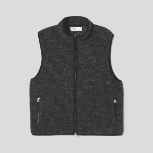 Universal Works || Climbing Gilet Six Wool Fleece - Black
