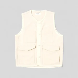 Universal Works || 4 Pocket Gilet - Ecru