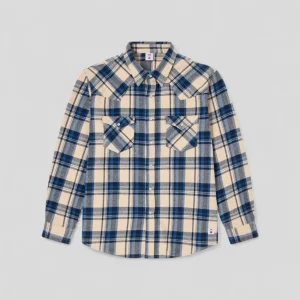 Edwin || Western Shirt LS - Blue Garment Washed - M"