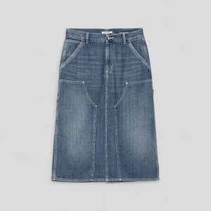 Carhartt || W' Double Knee Skirt - Denim Blue Washed
