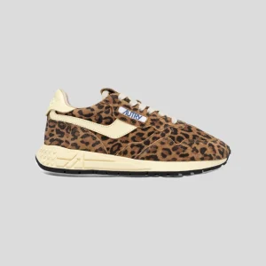 Autry || Reelwind Low Wom UJ02 - Daim / Leopard
