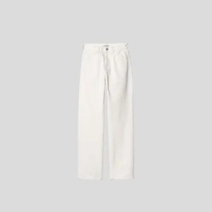 Carhartt || W' Noxon Pant - White Rinsed
