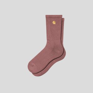 Carhartt || Chase Socks - Dusty Pink/ Gold