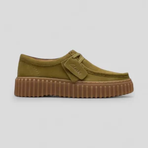 Clarks || Torhill Bee W' - Olive Suede