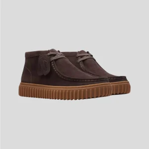 Clarks || Torhill Hi - Dark Brown Suede - M’