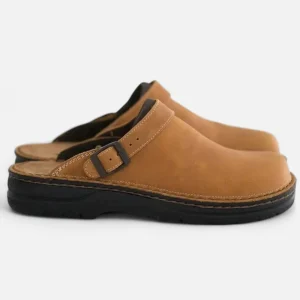 Mocassins en daim pour homme – Bout carré et talon compensé