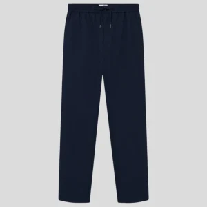 Les Deux || Como Tapered Textured Pants - Dark Navy