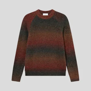 Les Deux || Brad Gradient Knit Jumper - Dark Clay Orange