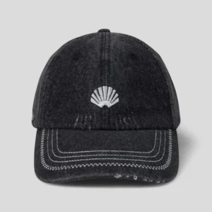 New Amsterdam || Distressed Logo Cap - Denim Black - M'