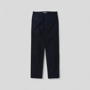 Norse Projects || Aros Regular Organic Broken Twill - Dark Navy