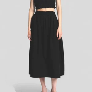 Rita Row || Fisher Cotton Skirt - Black
