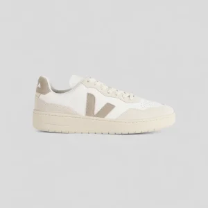 Veja || V-90 Leather - White / Taupe